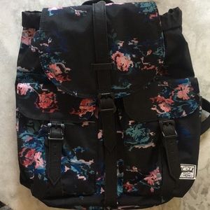 NEVER USED Herschel small Floral Backpack